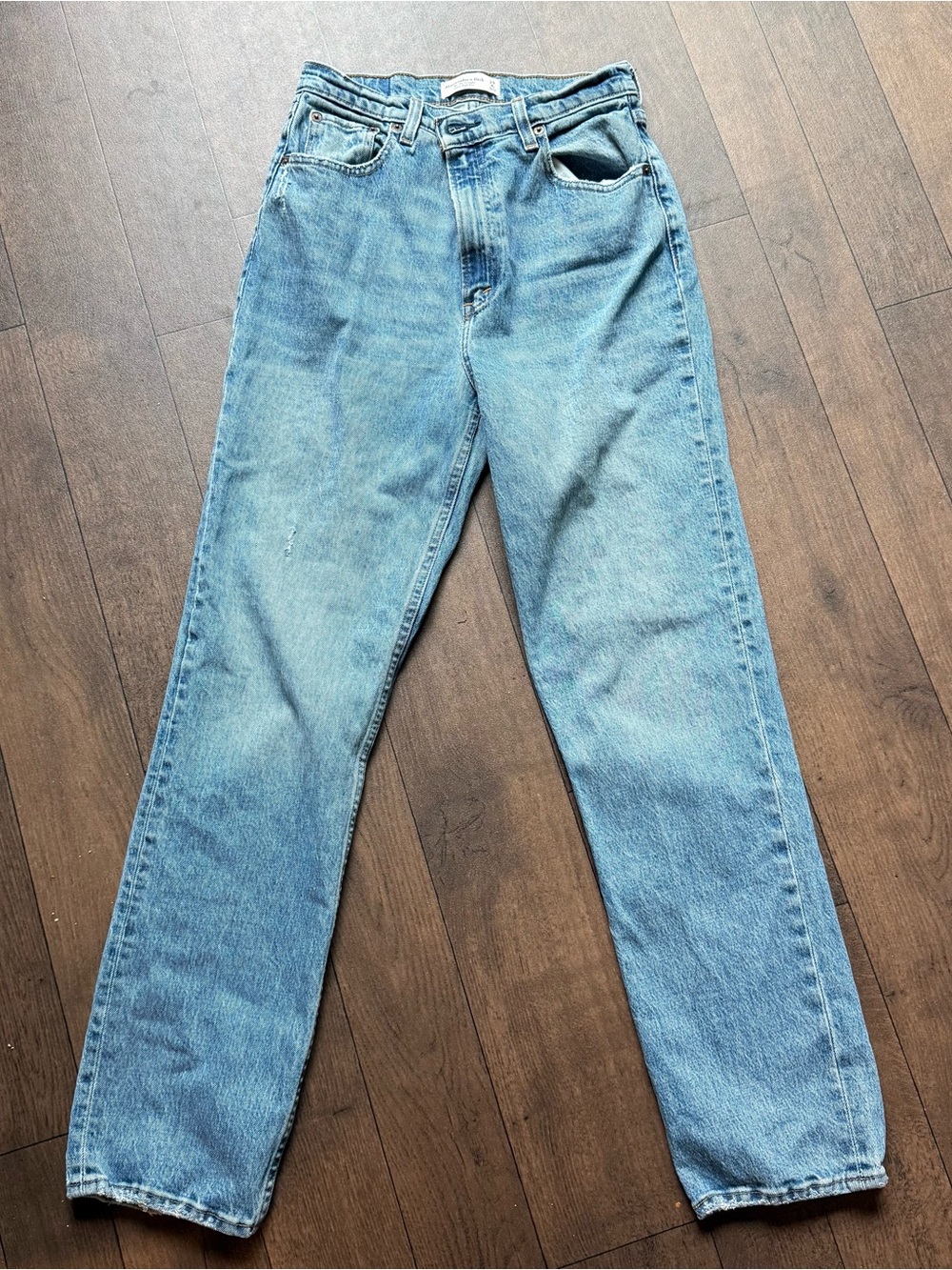Abercrombie & Fitch The 90s Straight Jeans Womens 29/8R Blue Ultra High Rise